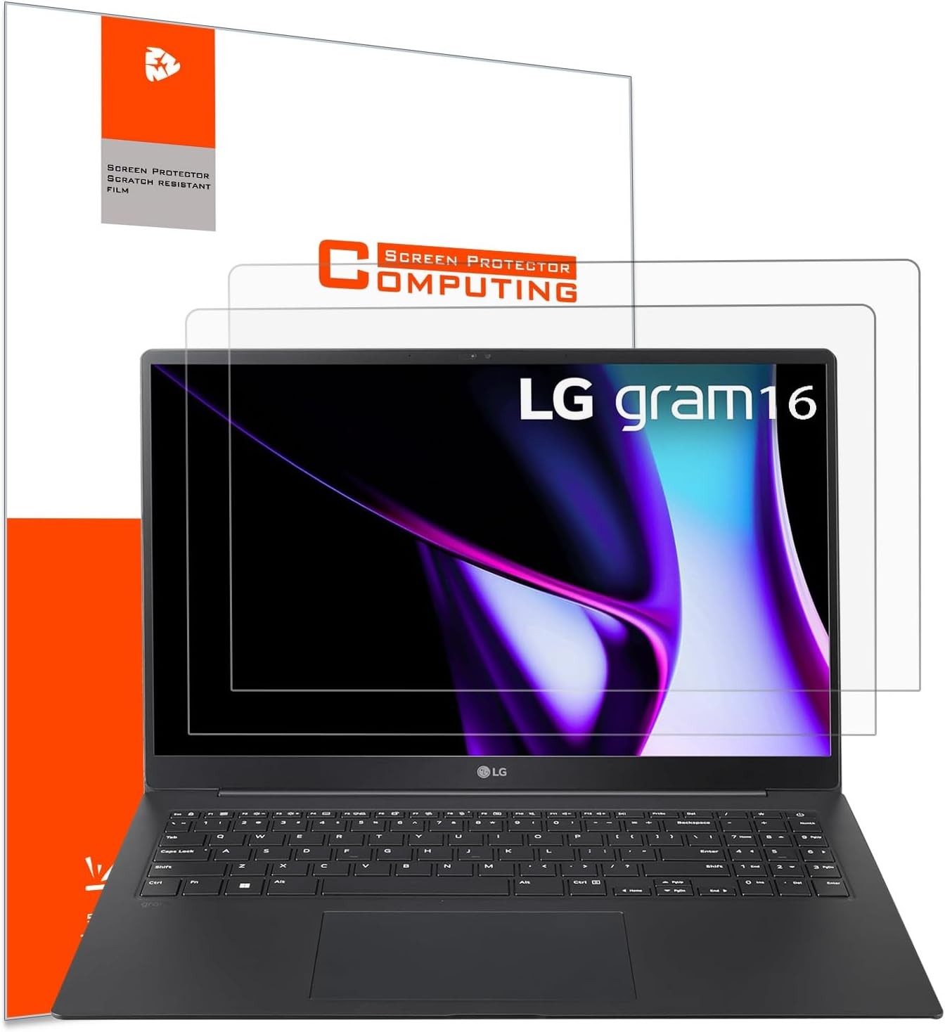 2 Pack Anti-Glare Screen Protector for LG gram 16, Eye Strain Reduction Filter