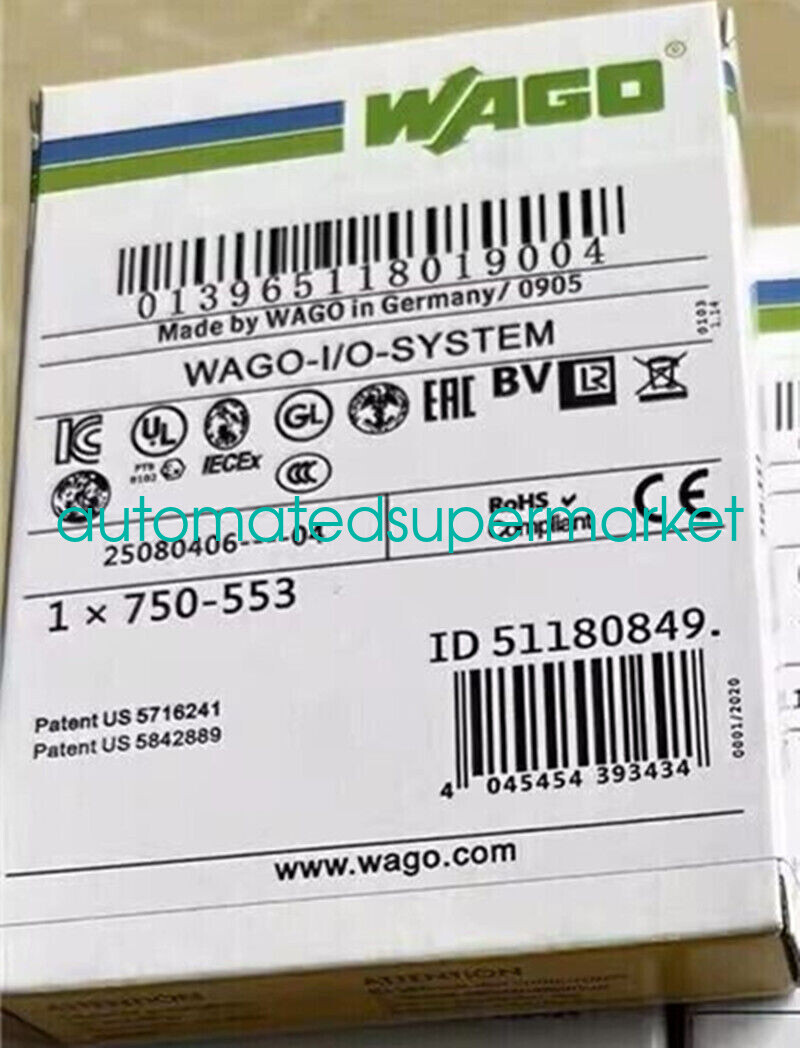 1PC NEW WAGO 750-553 Module Shipping by DHL/FedEX