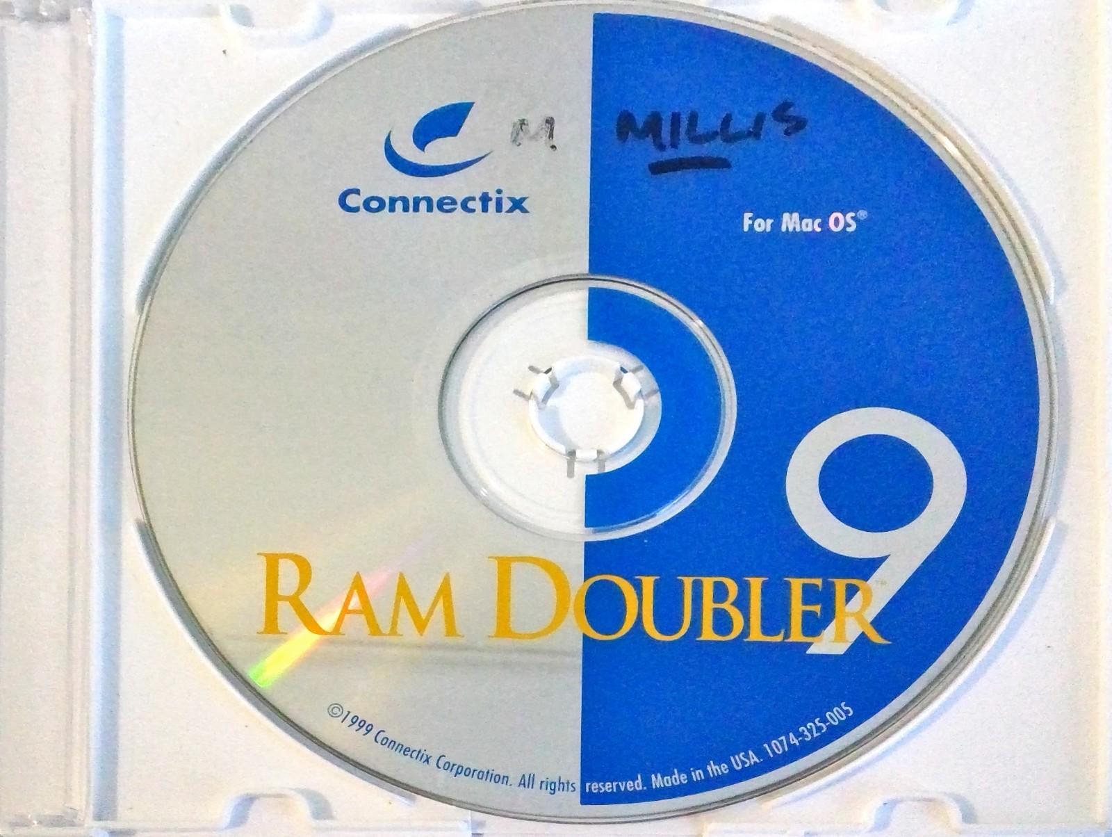 Connectix RAM Doubler 9 Software for Mac OS /iMacs & iBooks -disc only likenew