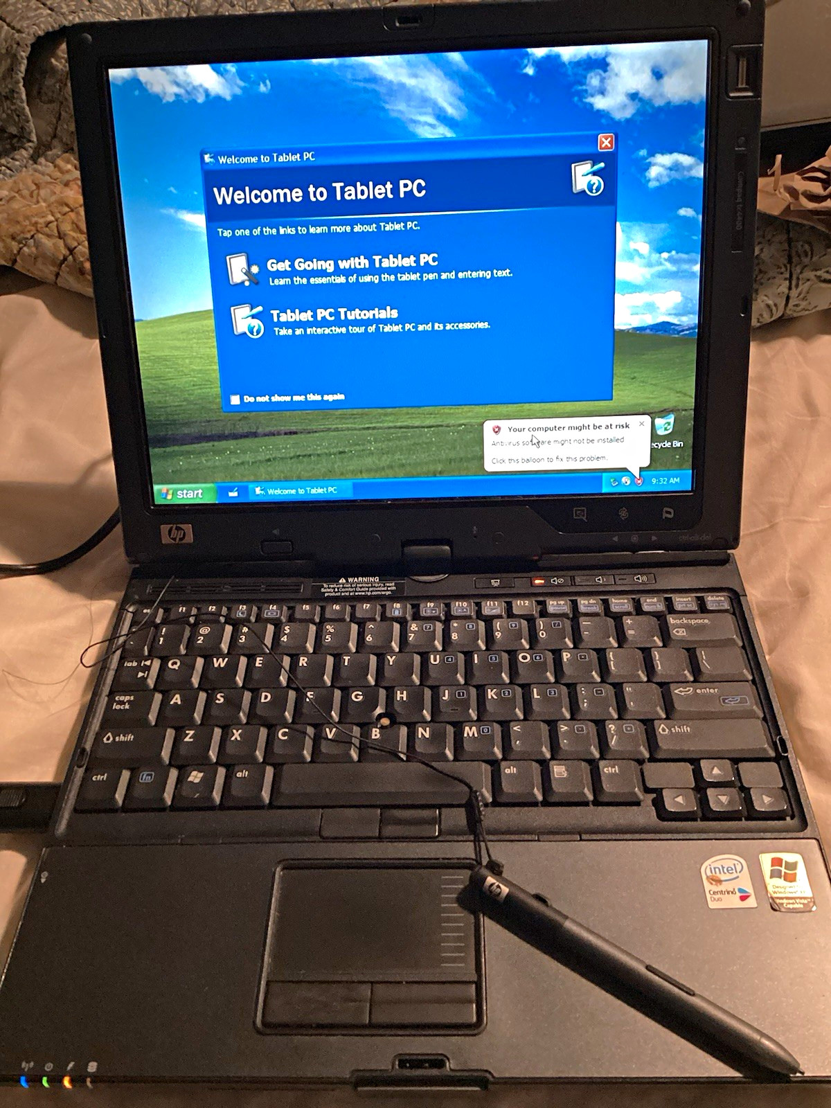 HP Compaq tc4400 12" Touchscreen Core Duo 1.66GHz 3GB 320GB HDD XP