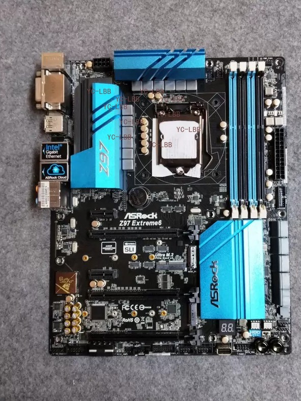 For ASRock Z97 Extreme6 Motherboard DDR3 LGA1150 DP+ATX