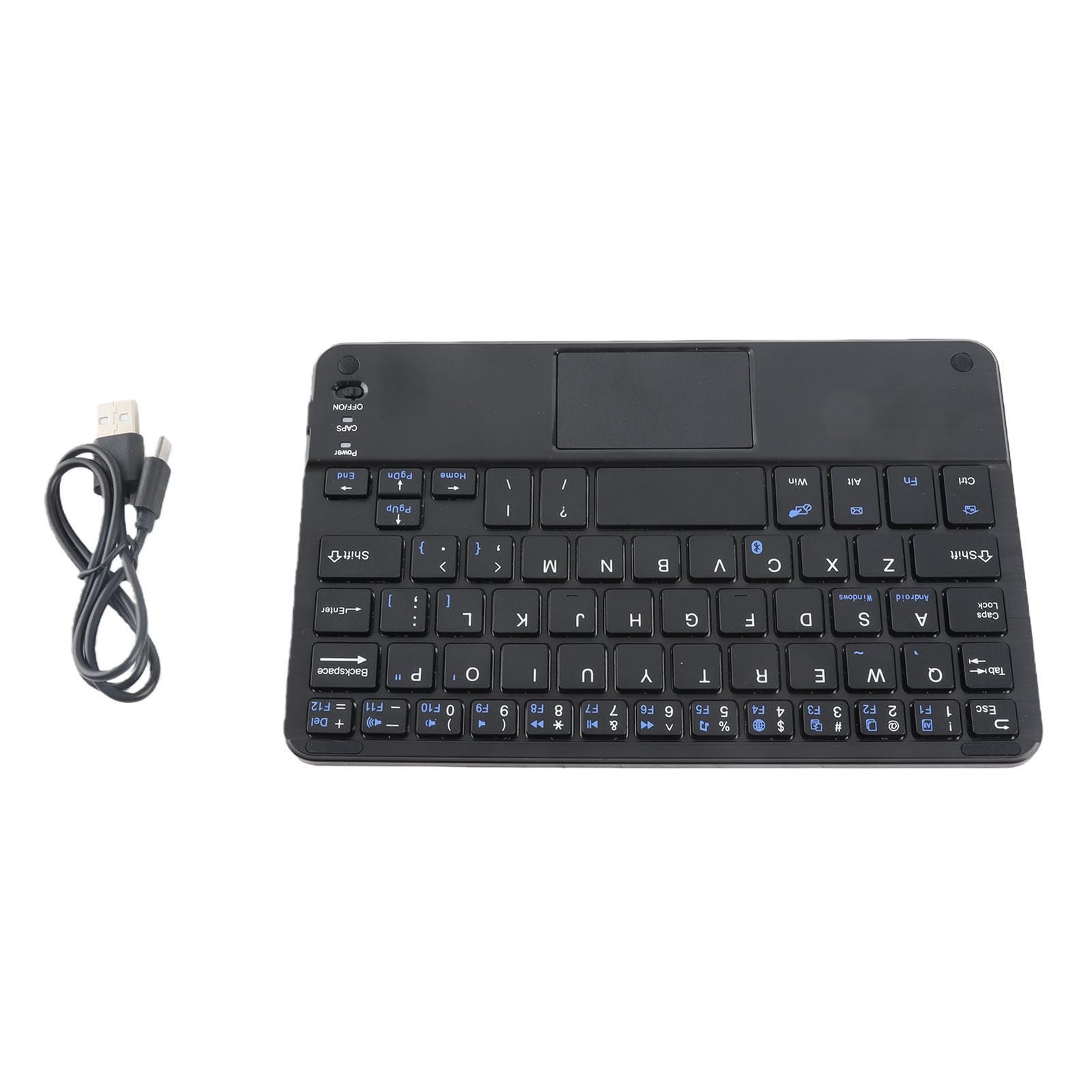 Ultraslim Mini Wireless Keyboard Touchpad Compatible For PC Tablet Computer