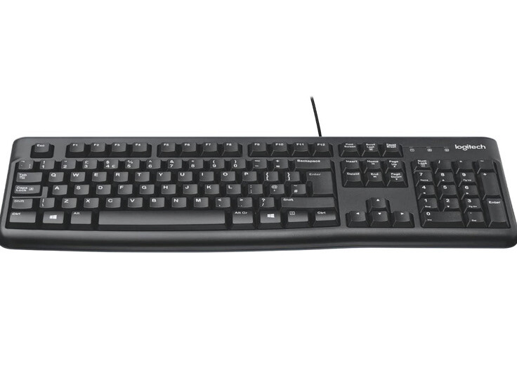 Logitech K120 Wired Keyboard - P/N 820-007374