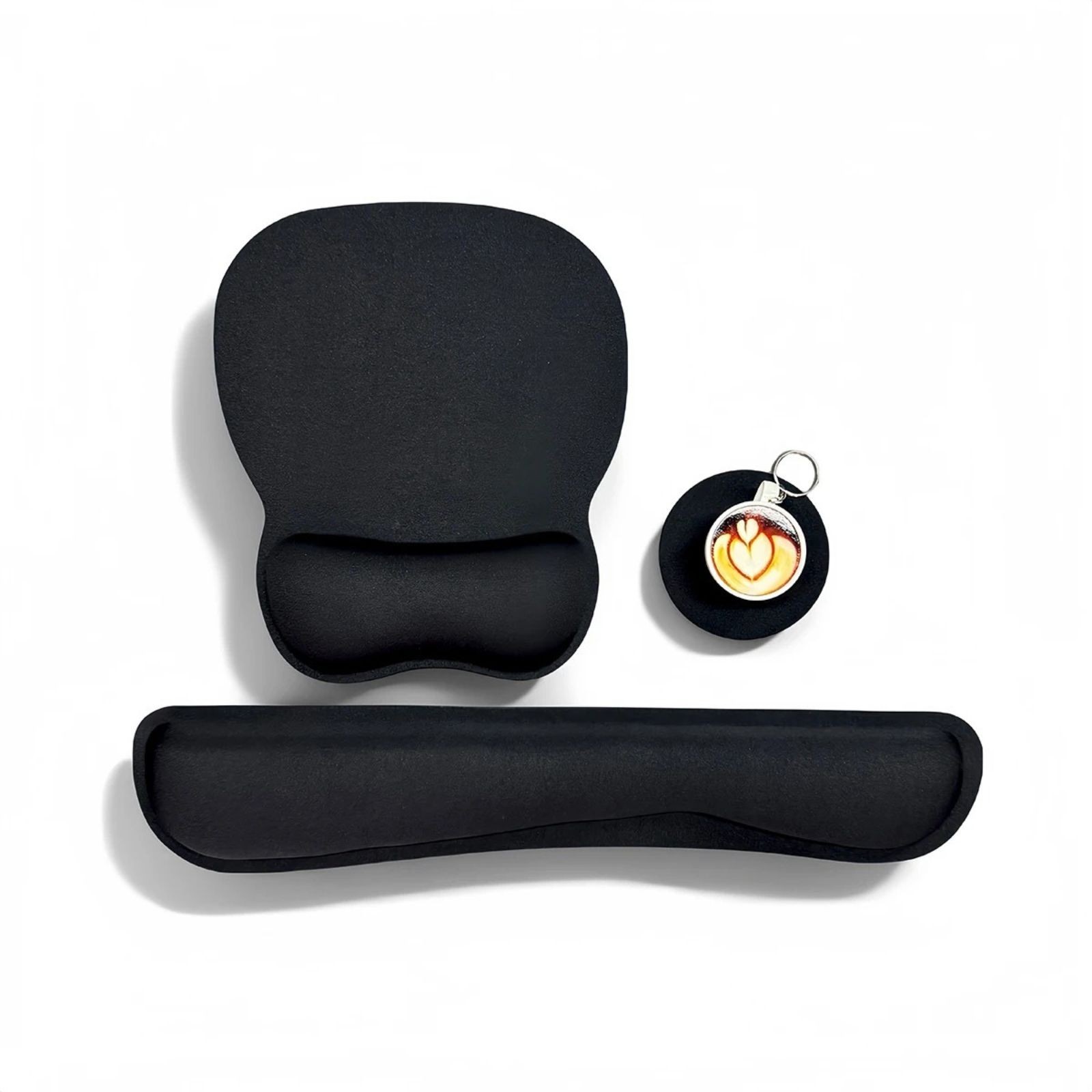 Ergonomic Keyboard Wrist Rest & Mouse Pad Set 3 Piece Memory Foam Non Slip