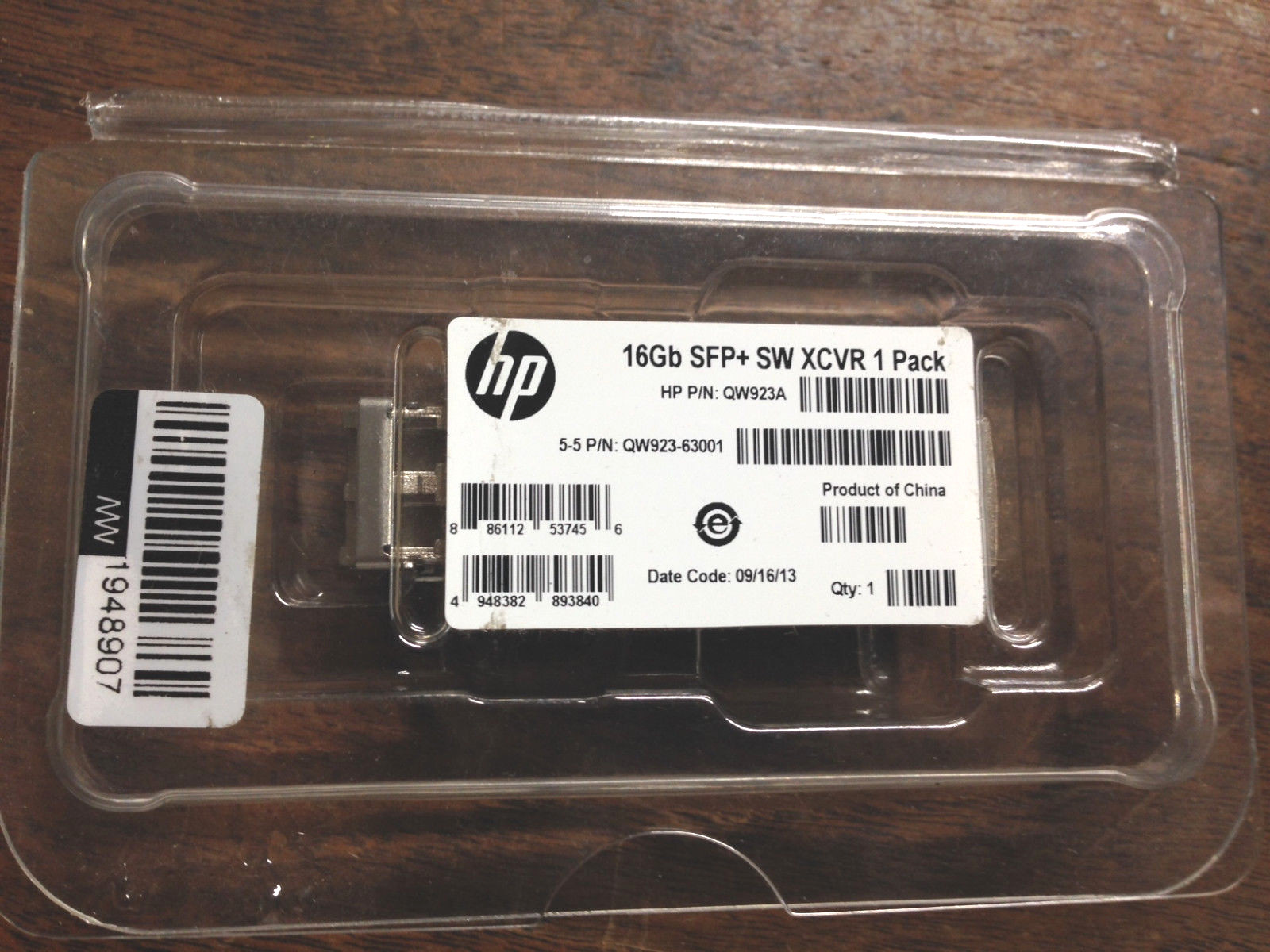 HP QW923A 16GB SFP+ SW XCVR Transceiver QW923-63001 680536-001