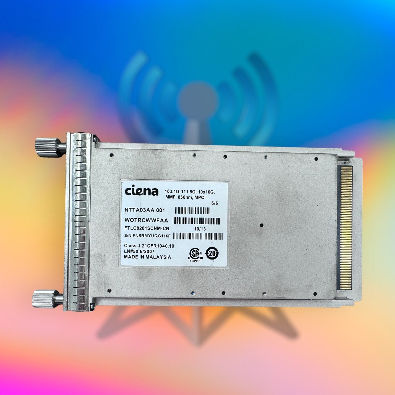 CIENA NTTA03AA 001, WOTRCWWFAA, FTLC8281SCNM-CN, USED ** PAM052124 **