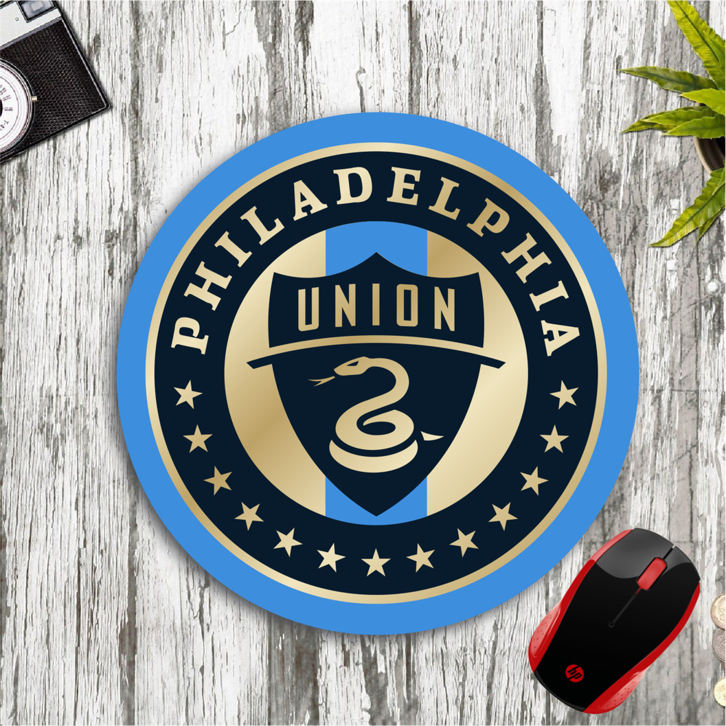 PHILADELPHIA UNION CUSTOM ROUND PC DESK MAT MOUSE PAD HOME SCHOOL GIFT SOCCER