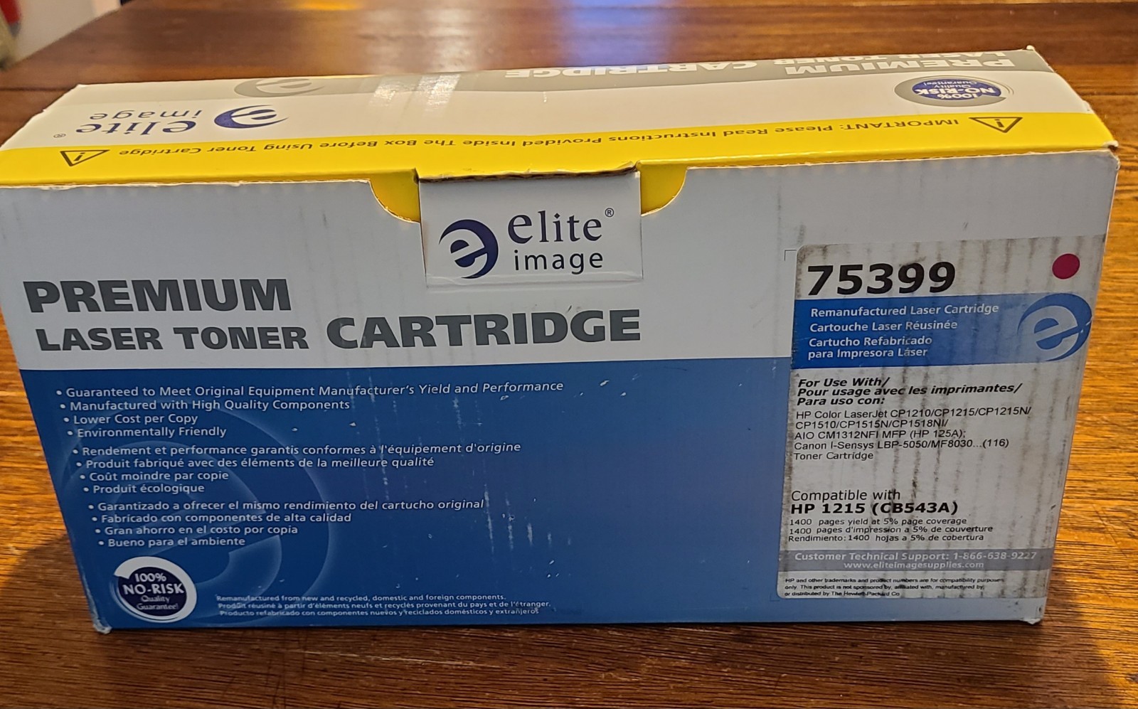 Elite Image Premium Laser Toner Cartridge Replacement HP 1215 MAGENTA CB543A