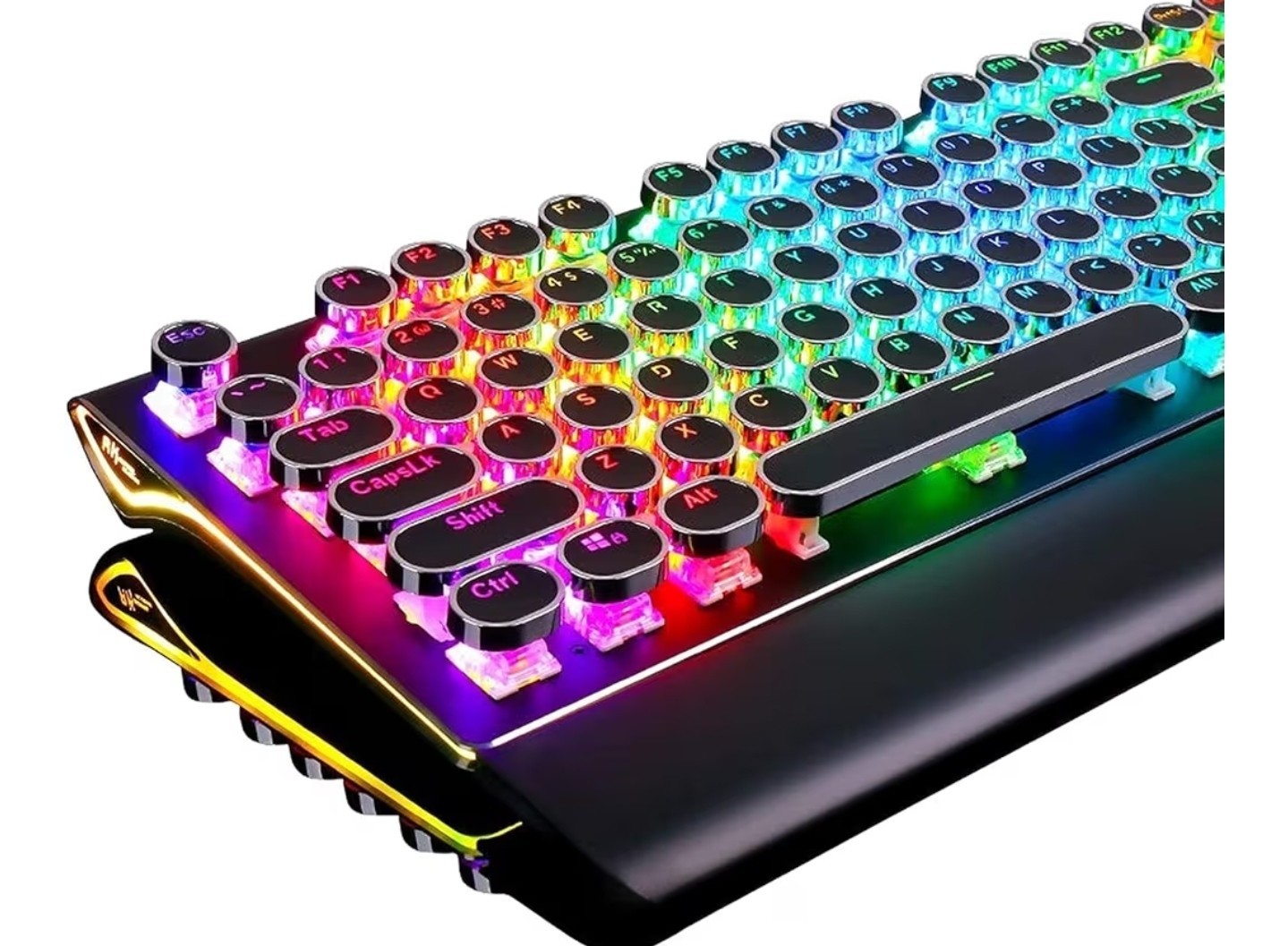 RK ROYAL KLUDGE S108 Typewriter Keyboard, Retro Mechanical Gaming Keyboard