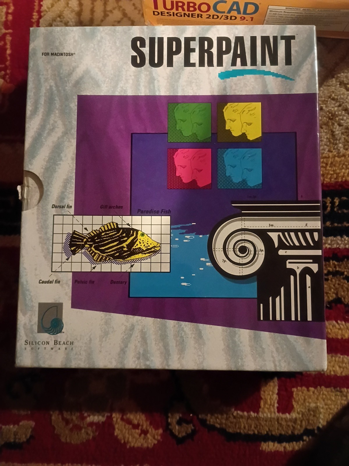 Vintage SuperPaint - Silicon Beach Software - 1988 for Apple Macintosh - Mint