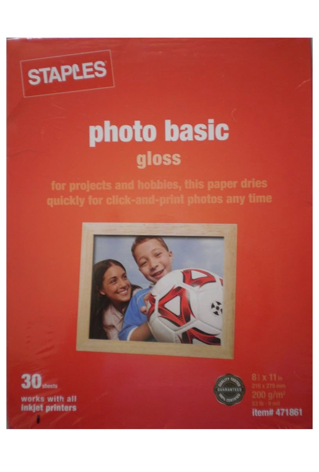Staples Photo Basic Gloss #471861 Brand New