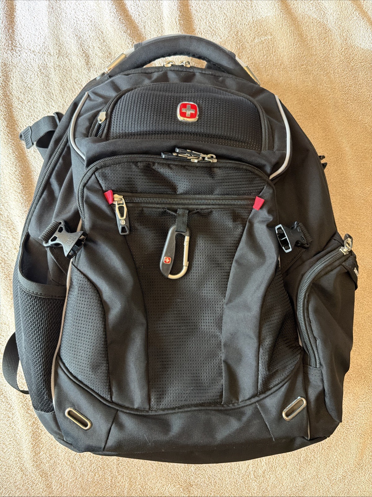SwissGear ScanSmart Laptop Backpack Black Travel School TSA Friendly