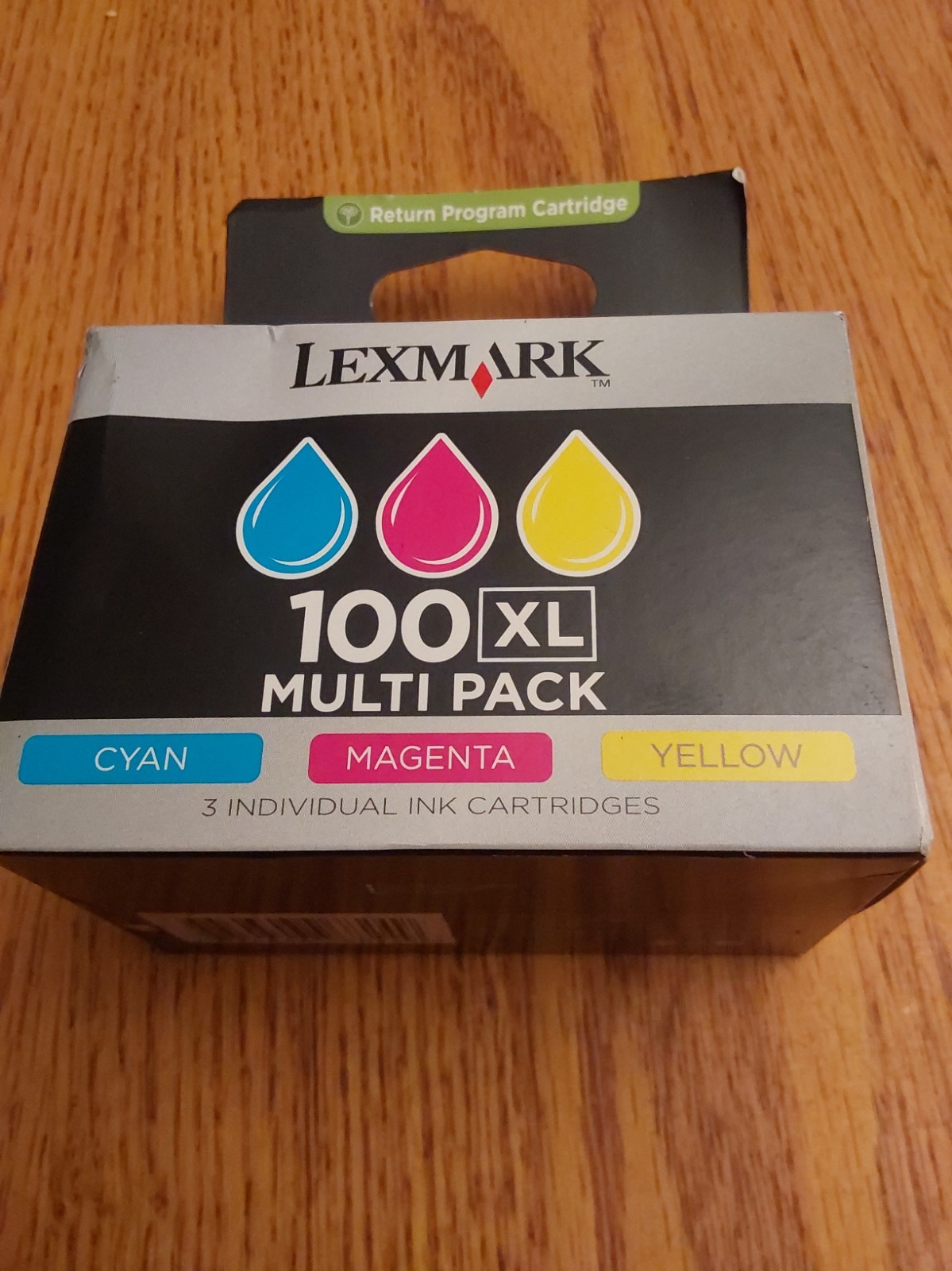Lexmark 100XL Vizix Ink Cartridges Multi-Pack Cyan Magenta Yellow 3-Pack 