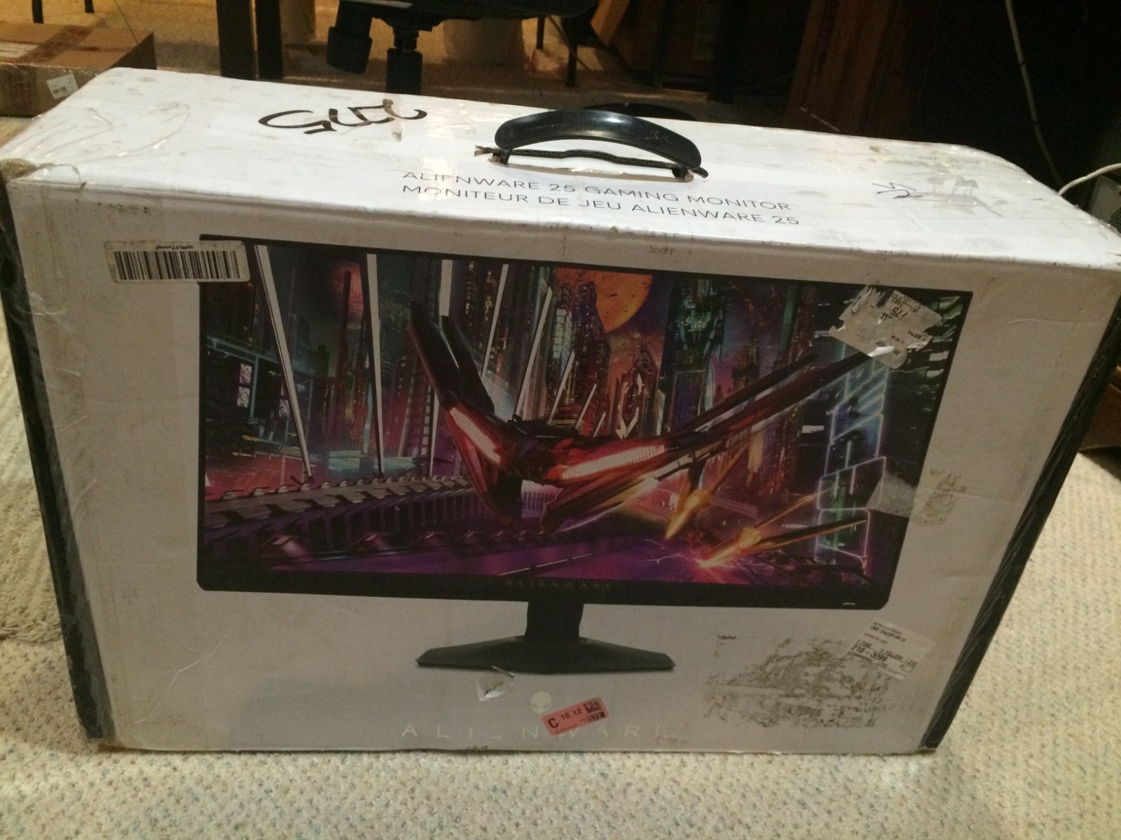 Alienware AW2523HF 24.5" IPS LED FHD Gaming Monitor BROKEN