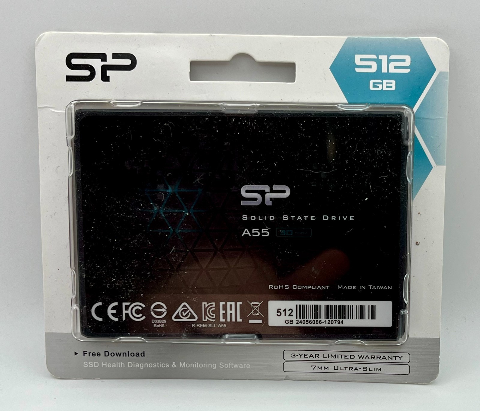 SP 512GB SSD 3D NAND A55 SLC Cache Performance Boost SATA III Internal SSD
