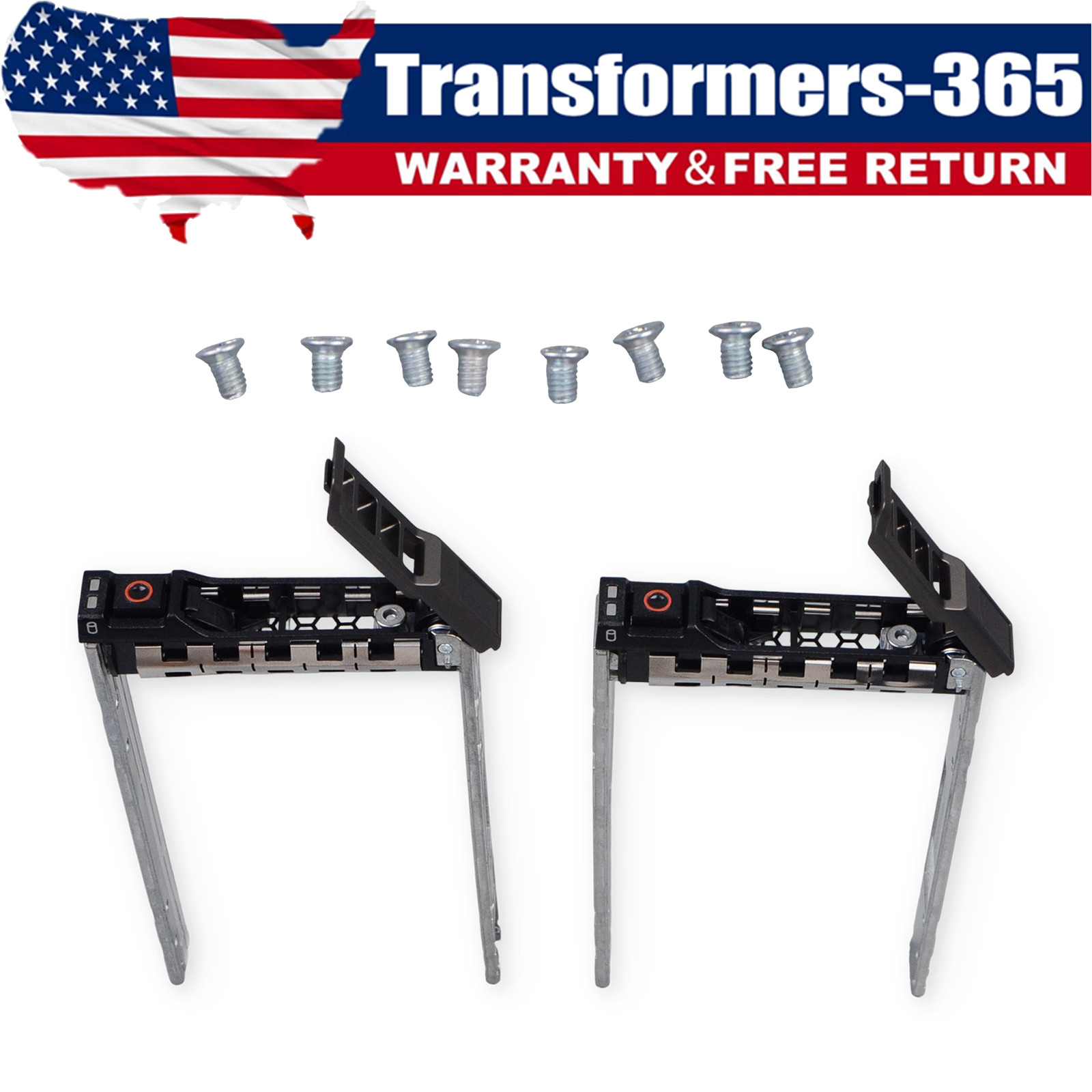 2-Pack 2.5" Hard Drive Caddy Tray for Dell R720 R730 R730XD R620 R710 G176J