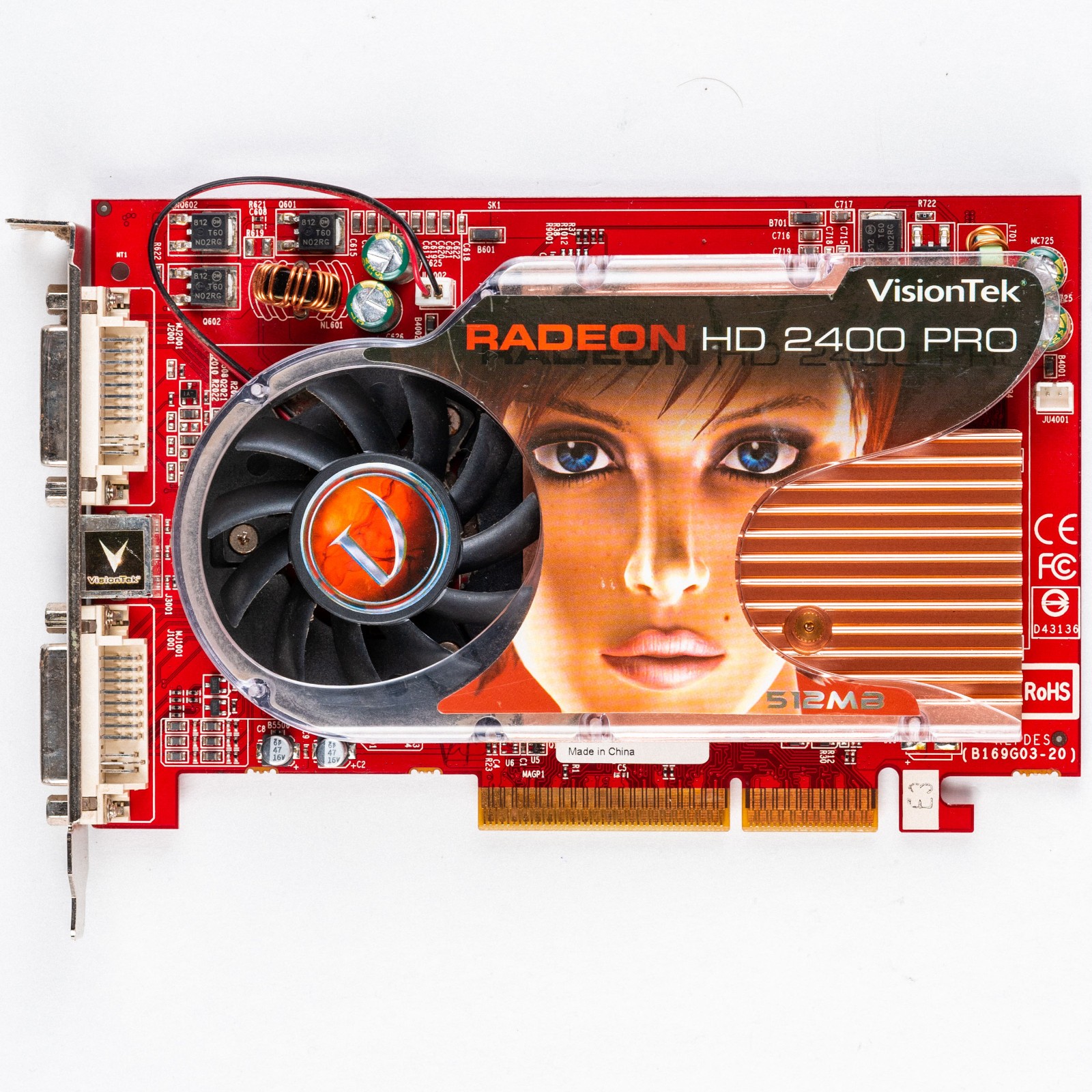 Visiontek ATI Radeon HD 2400 PRO 256MB GDDR2 AGP 8x Graphics Card Windows XP