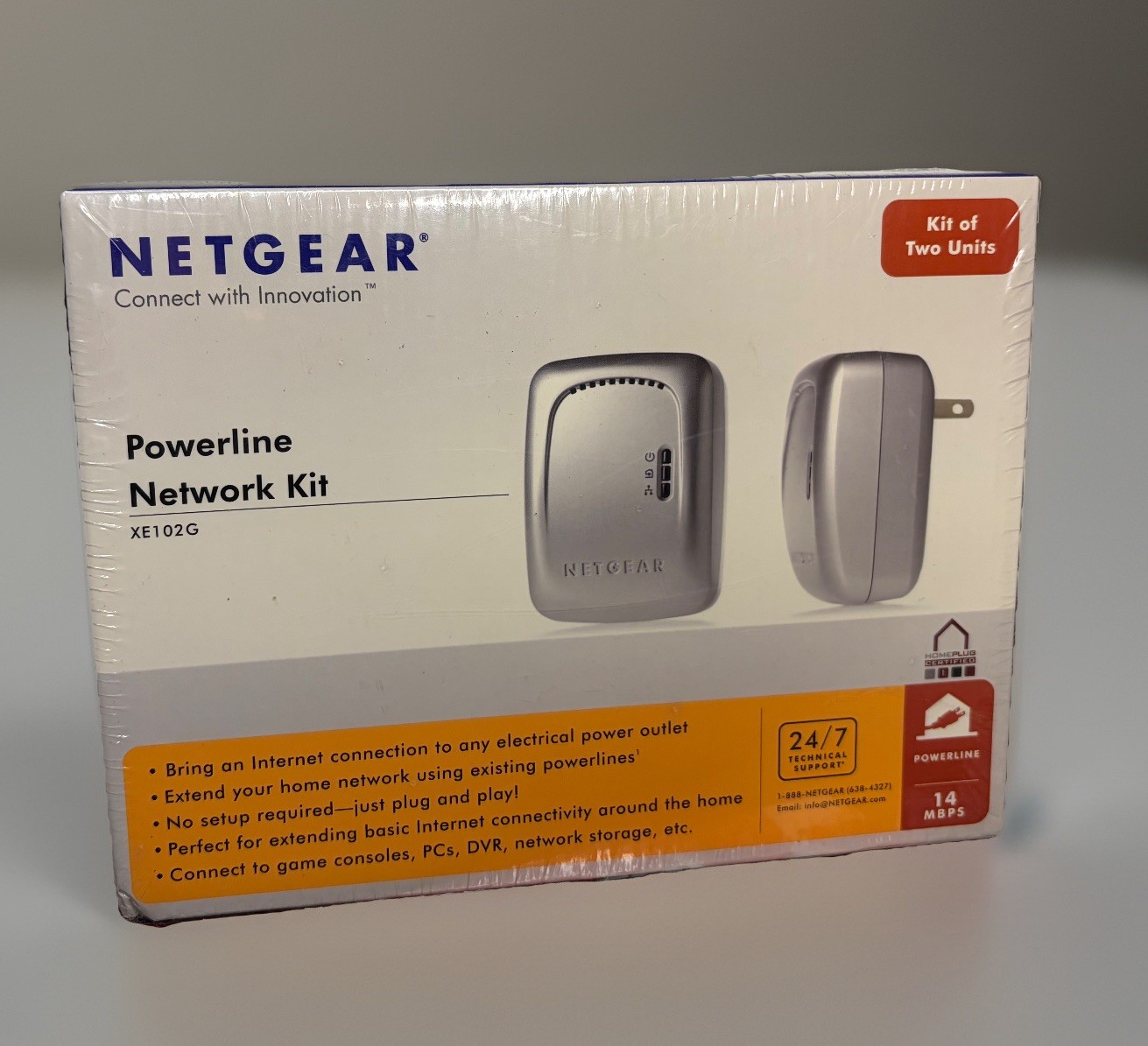 NetGear Wall-Plugged Ethernet Extender Wall Adapter Kit XE102G
