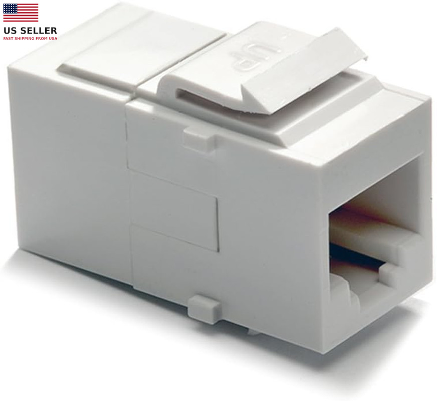 Legrand -  Cat 6 Coupler, Keystone Insert, White, WP3452WHV1 0.8" X 3.125"
