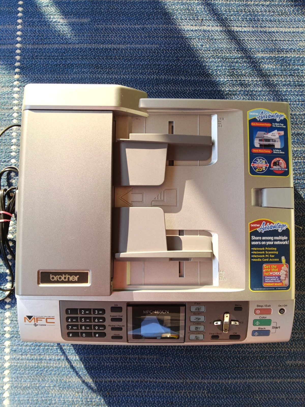 Brother MFC-465CN All-In-One Color Inkjet Printer Scanner Copier Fax - Working