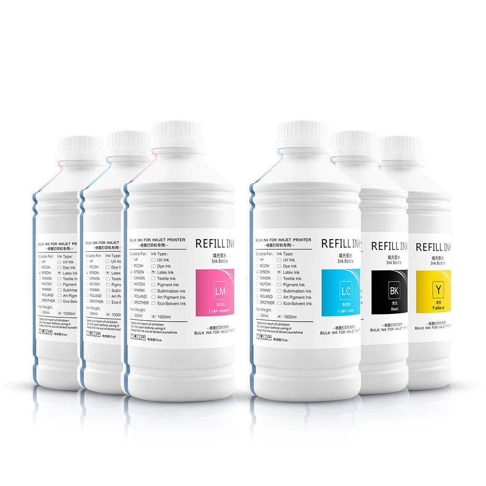 1000ML 6 Colors Genuine Latex Ink For HP 831 Printer Latex 360 370 Latex Ink