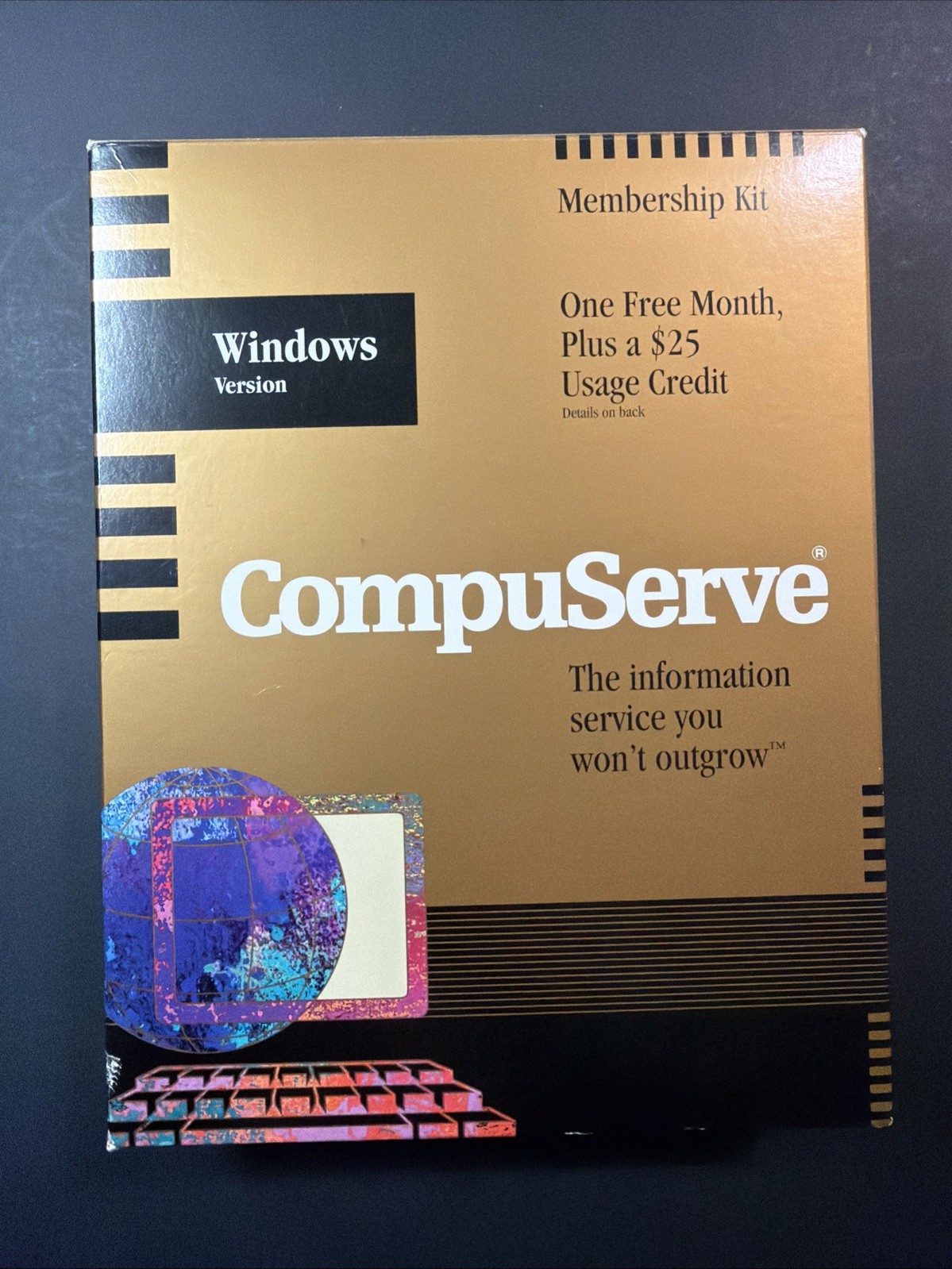 CompuServe Membership Kit Windows 1994 Open Box