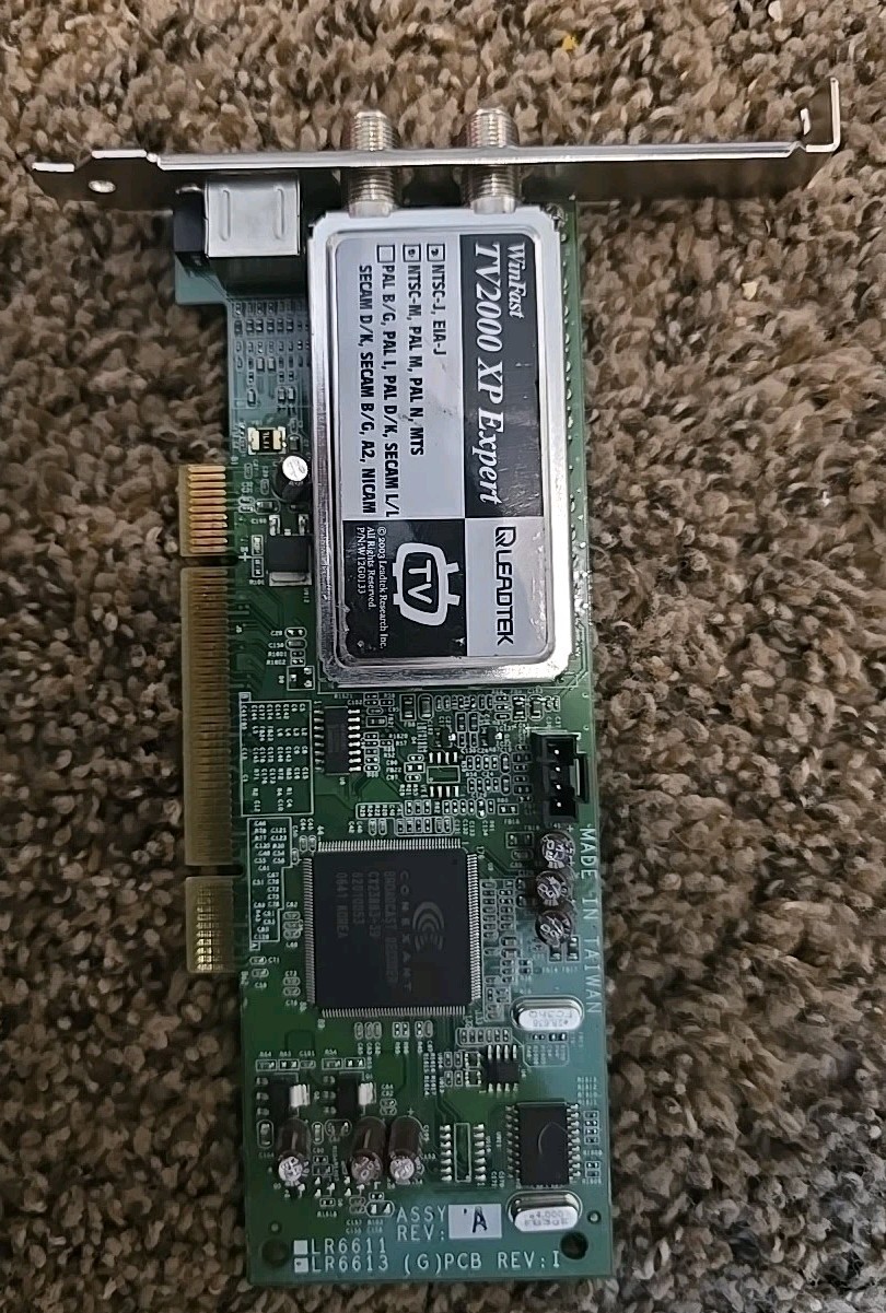 Leadtek WinFast TV2000 XP Expert PCI TV Tuner Video Capture Card – Untested