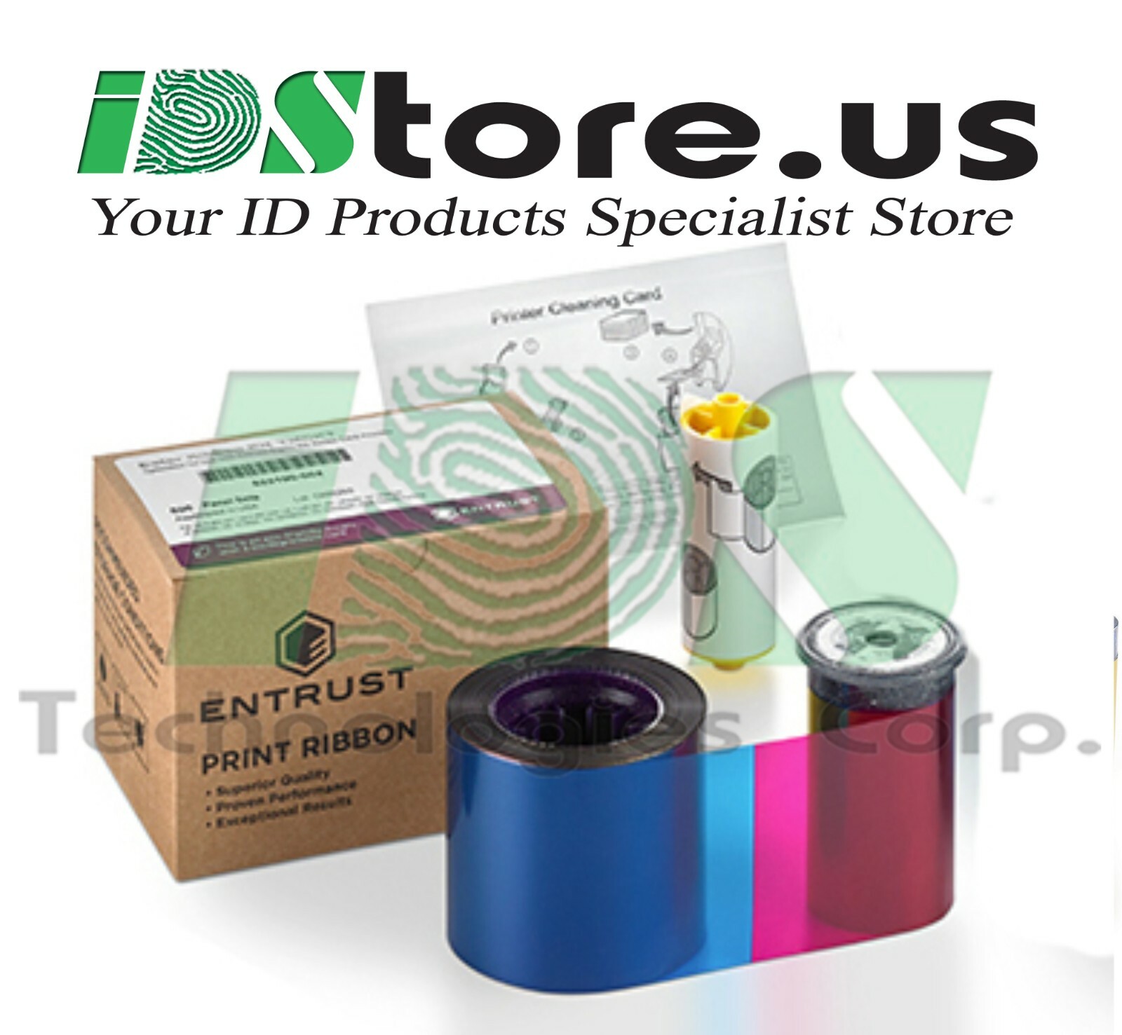Entrust (Datacard) Full-Color Ribbon YMCKT-KT 525100-005-S100 -  350 prints
