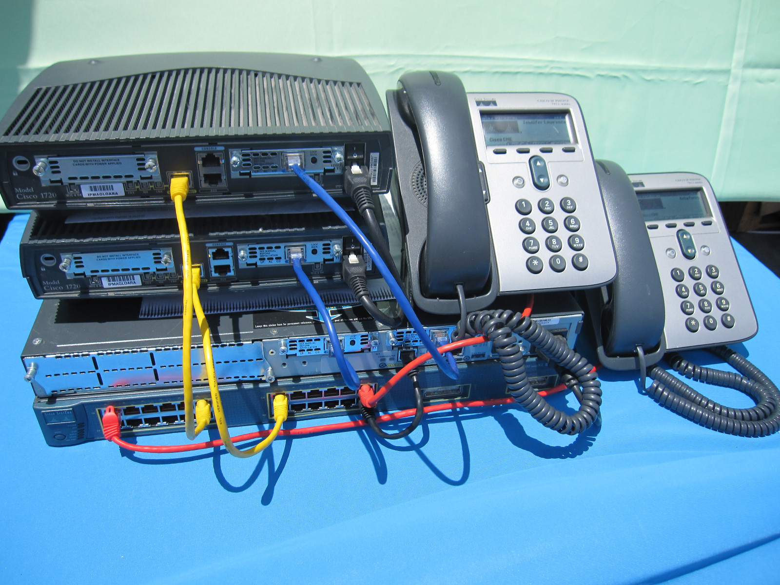 Cisco CCENT CCNA CCNP Basic Voice + QoS Lab Kit CME Phones Voice Traffic QoS Lab