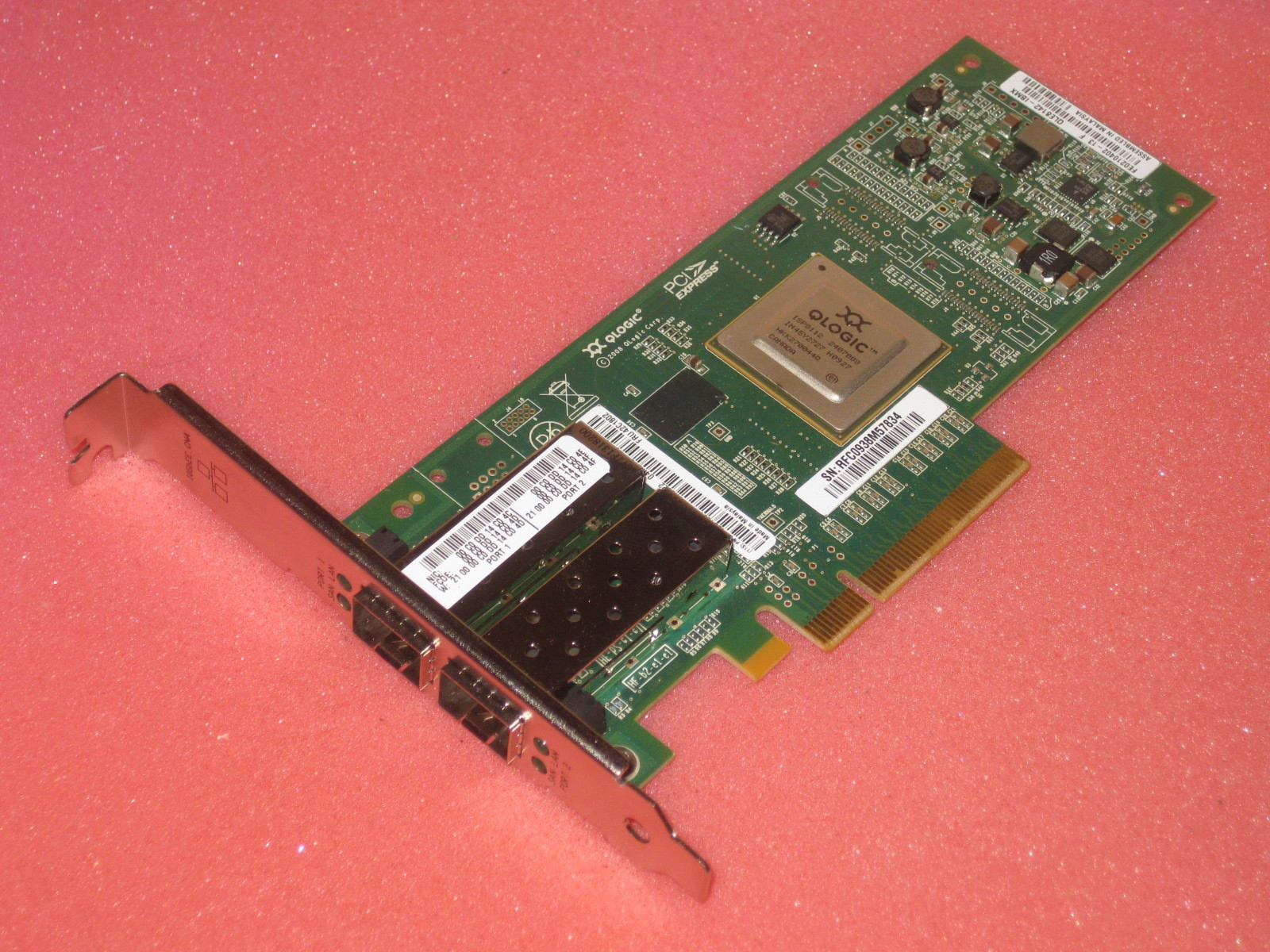 IBM / Qlogic QLE8142 PCIe x8 10Gb/s DualPorts FC Network Adapter 42C1801 10Gbe