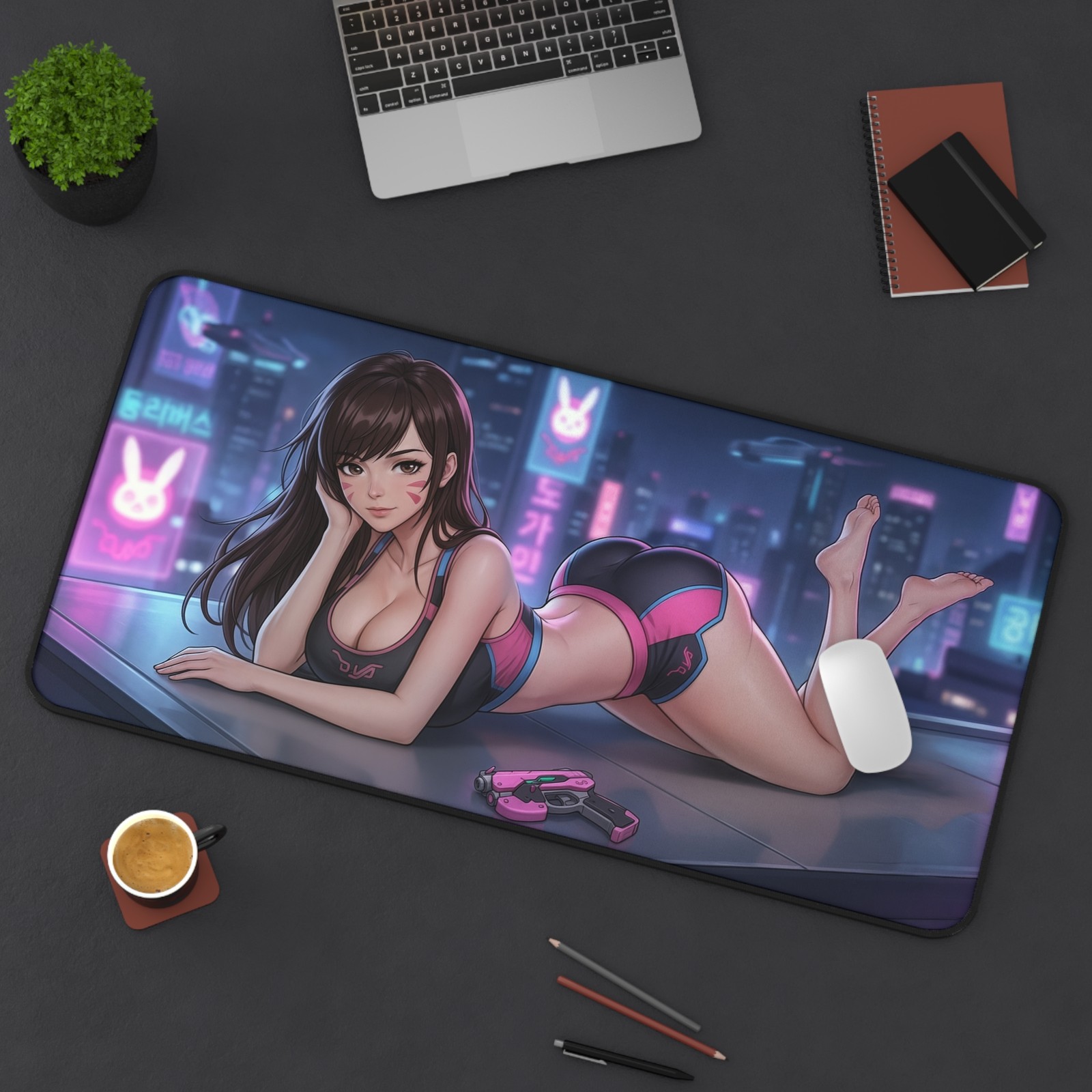 D.Va Mouse Pad, Overwatch Desk Mat, Gaming Mouse Pad XL