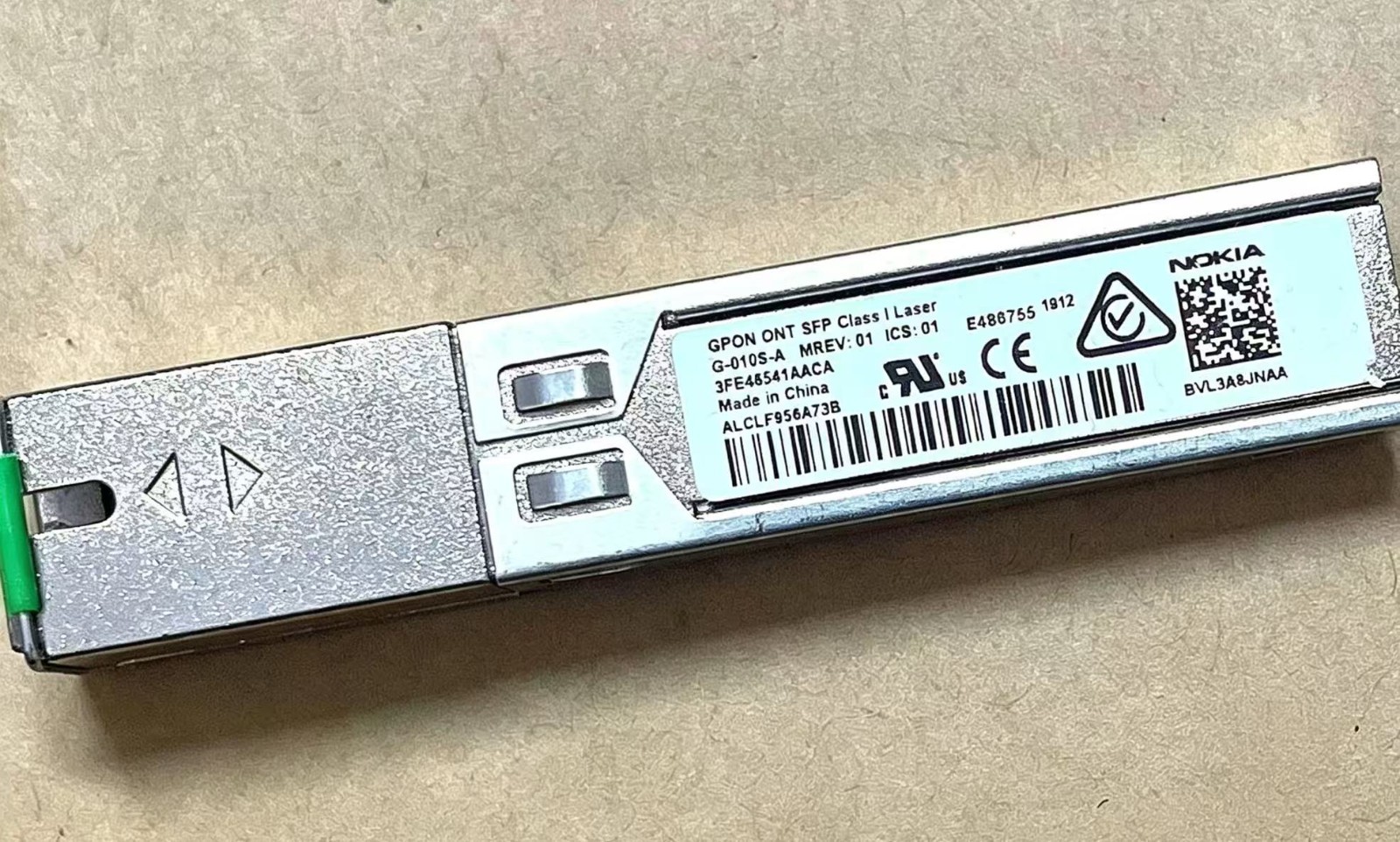 Nokia G‑010S‑A GPON ONT SFP Module 3FE46541AACA 2.5G SC SFP Cat Stick Fiber Mode