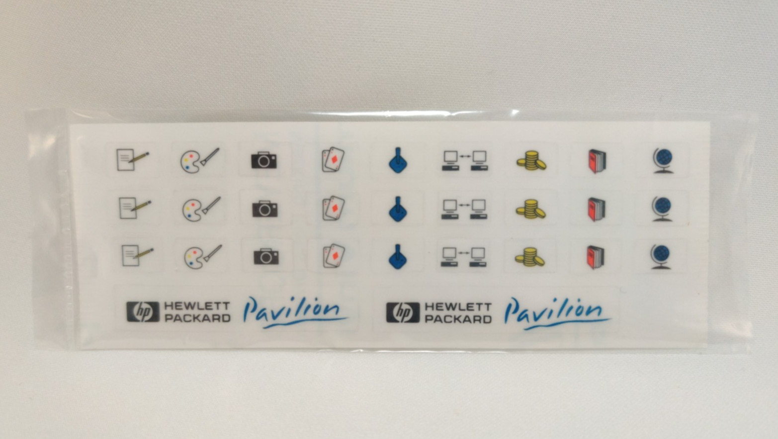 Custom HP Pavilion PC Restoration Decals: Vintage Specs New Sealed Sticker Set
