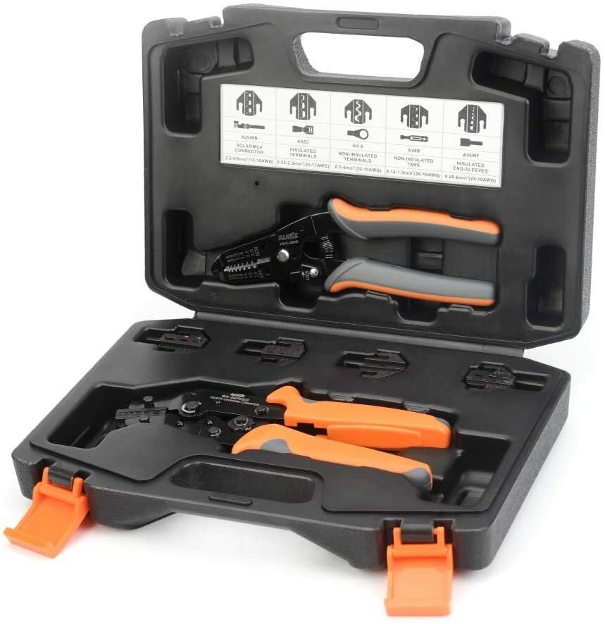 IWISS SN Series Quick Change Wire Crimper Tool Set Connectors Crimping Plier Kit