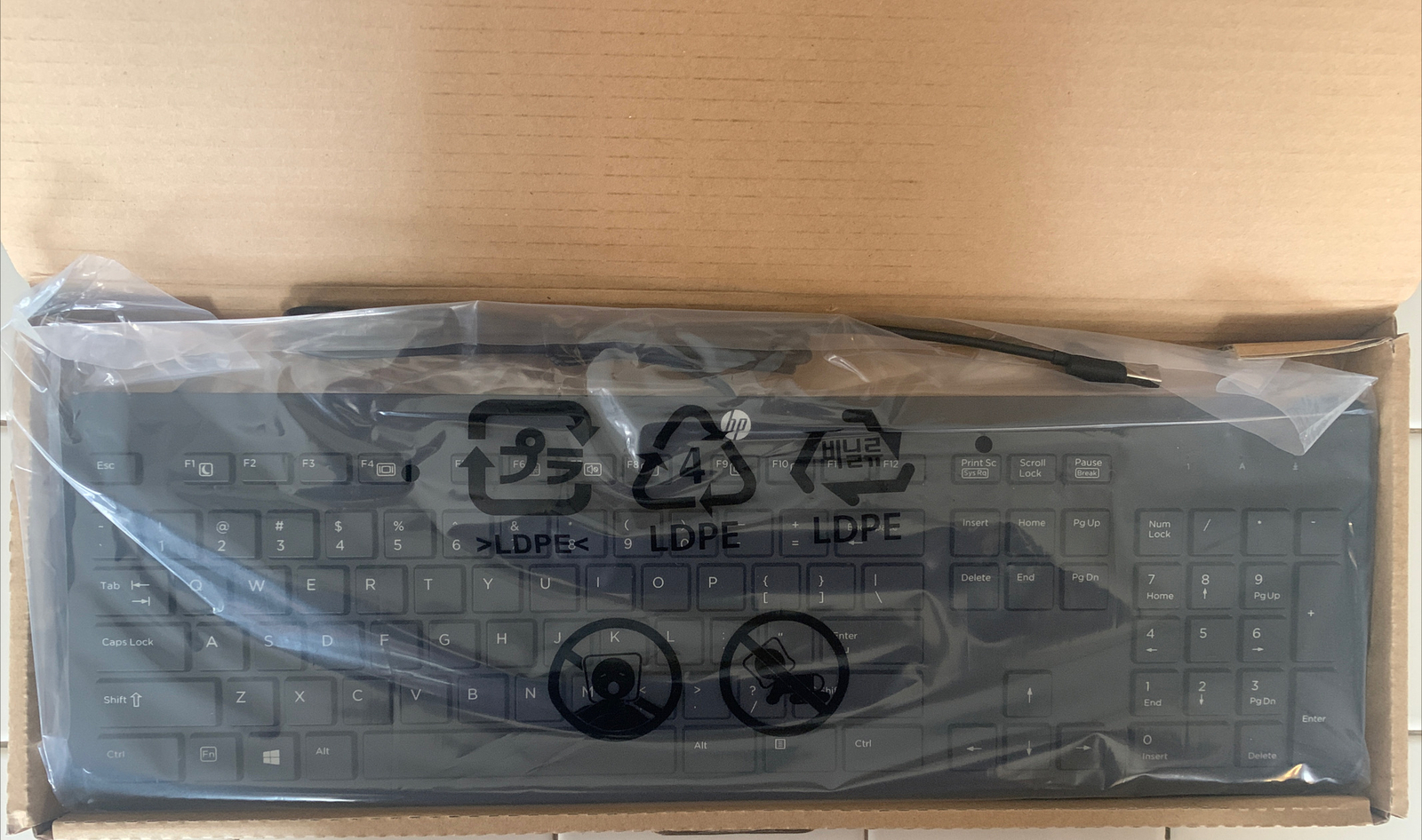 HP USB SLIM KEYBOARD WIN 8 US 803181-001 Wired