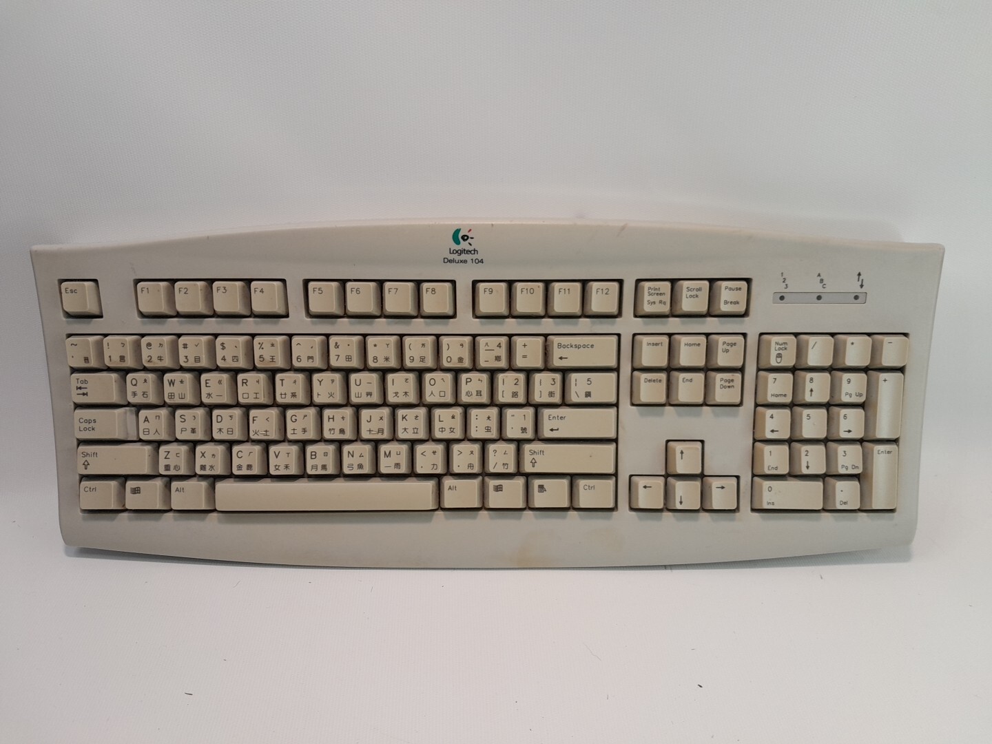 Logitech SK-720 PS/2 Deluxe 104 English Chinese QWERTY Keyboard 867011-0121 
