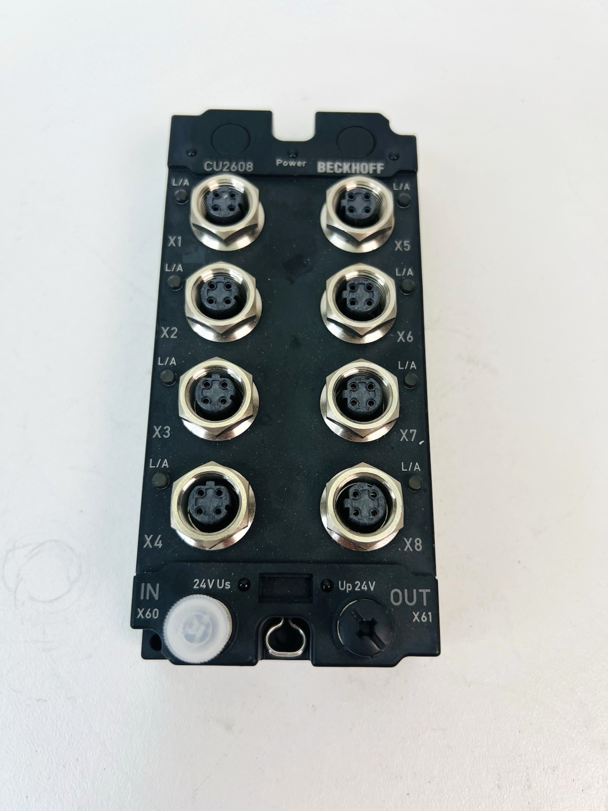 BECKHOFF AUTOMATION CU2608 8-PORT M12 INDUSTRIAL ETHERNET SWITCH 10/100 MBits/s