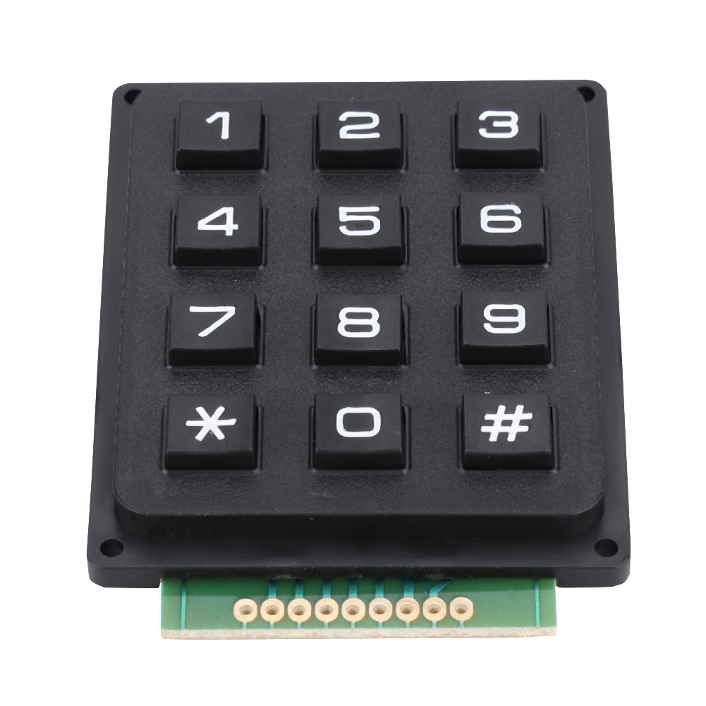 Keyboard Modules With 12 Keys 3x4 Push Buttons External Keypad For MCU ZCBL