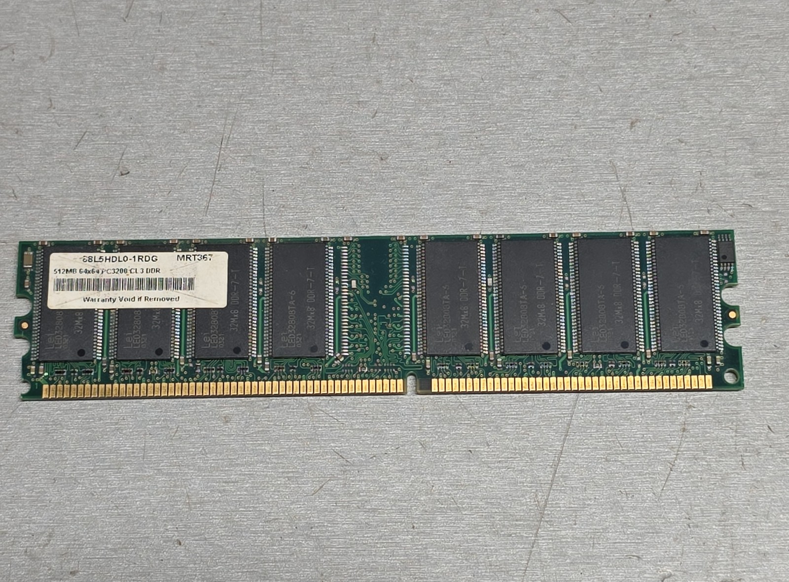 512MB PC3200 DDR 400MHz CL3 184-Pin Desktop Memory RAM 68L5HDL0-1RDG