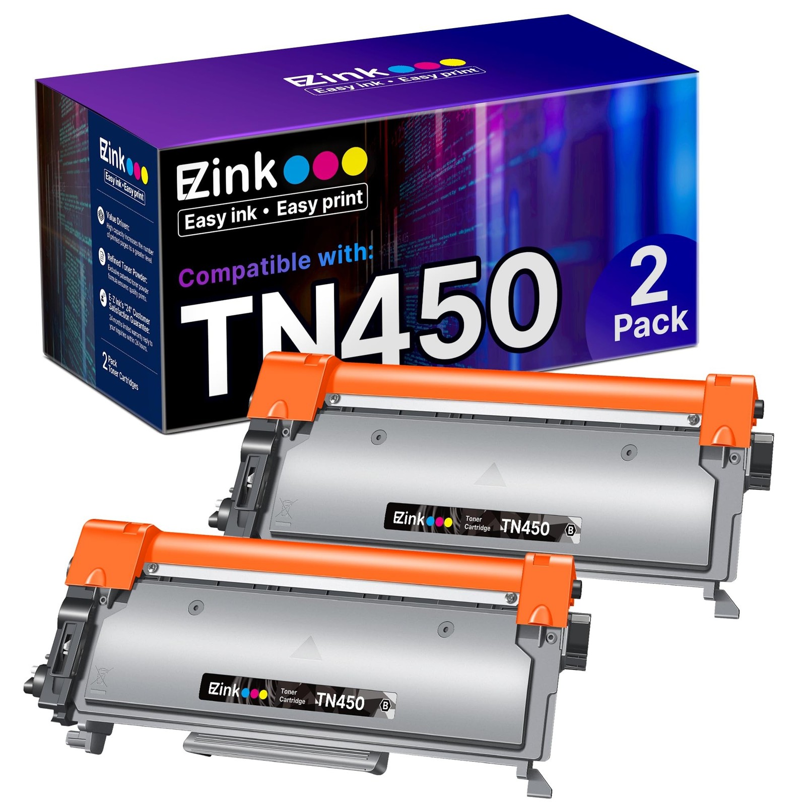 E-Z Ink Compatible Toner Cartridge Replacement for Brother TN450 TN420 TN-450...