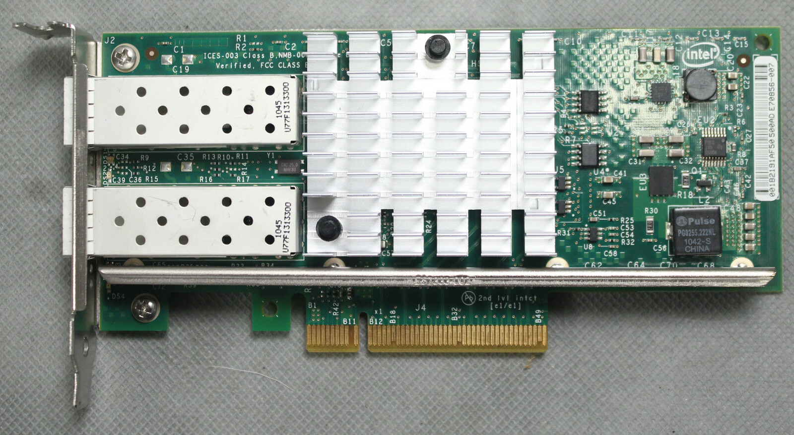 SUN 375-3617 10GB Dual Port FC Network Interface Adapter PCI-e Card W/ 2x SFP