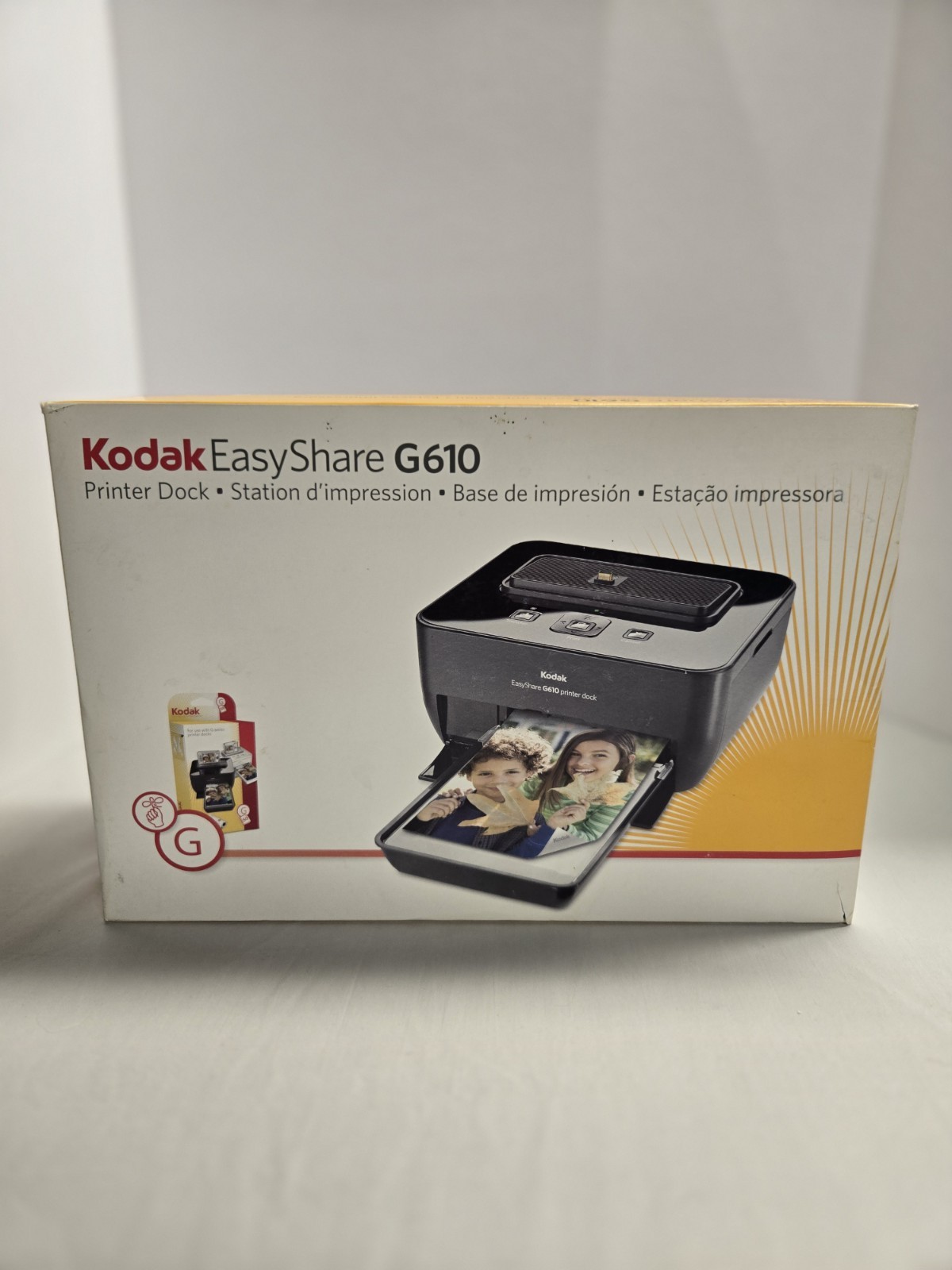 Kodak Easy Share G610 Digital Printer Dock  w/ Open Box/Instructions/Disc