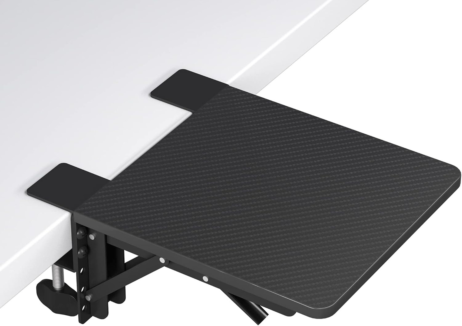 Ergonomic Desk Extender Tray 9.5x9.1 Inches Support Shelf Office Home Workplace