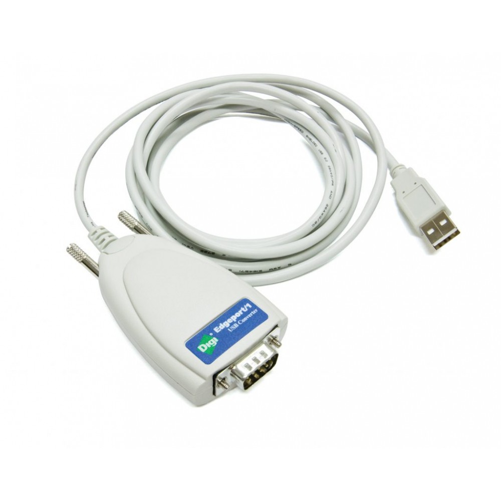 Digi Intl 301-1001-15 EDGEPORT/1 1PORT USB TO SERIAL EIA-232 DB9 CONV W/2M CAPTI