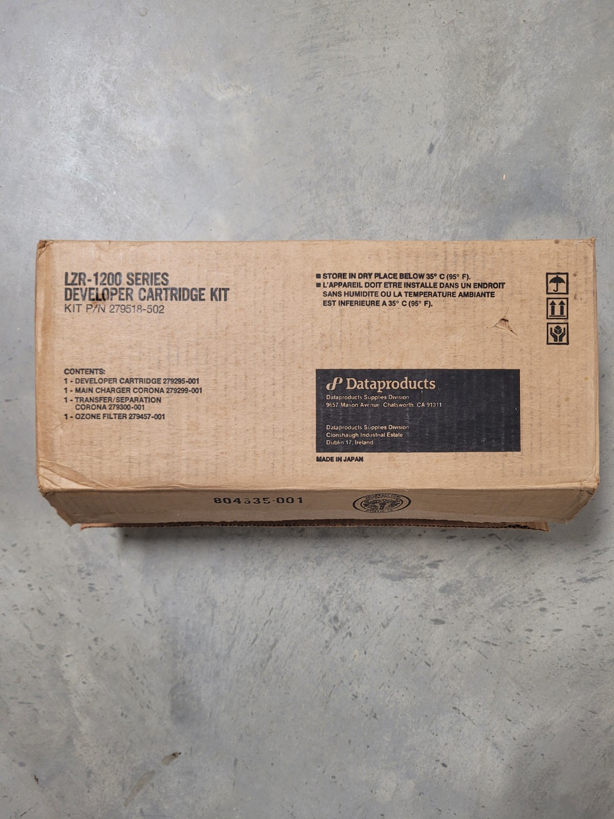 Dataproducts Developer Cartridge Kit LZR-1200 Series 