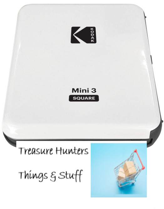 Kodak All-New Mini 3 Square Instagram Size Bluetooth Portable Photo Printer 3x3"