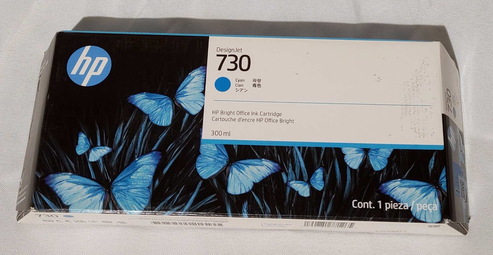 HP 730 Cyan Ink Cartridge - P2V68A