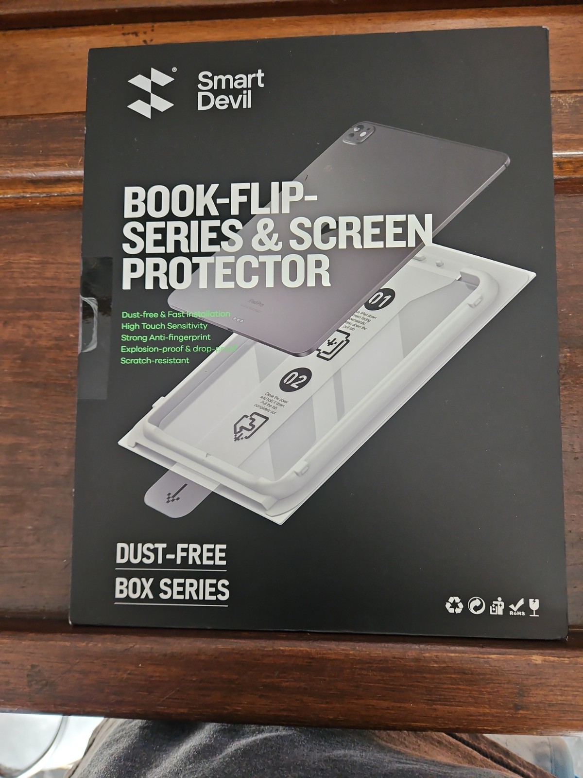 Smart Devil Book-Flip-Series & Screen Protector For IPad Air 13" 2024