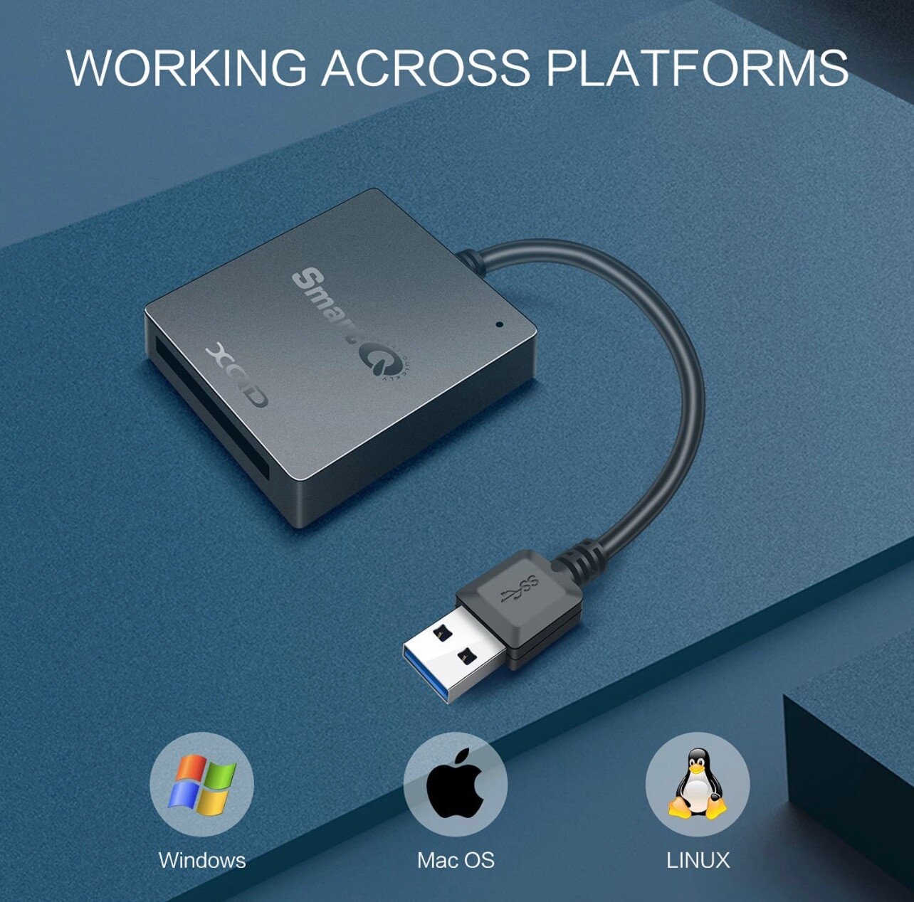 USB 3.0 XQD Card Reader, Compatible with Sony G/M Series Lexar USB Mark XQD Card