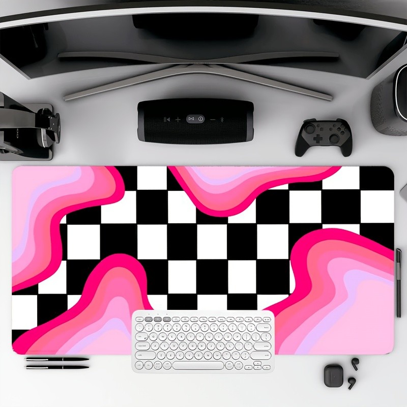 1pc Extra-Large Diatomite Modern Geometric Abstract Style Gaming Desk Mat and